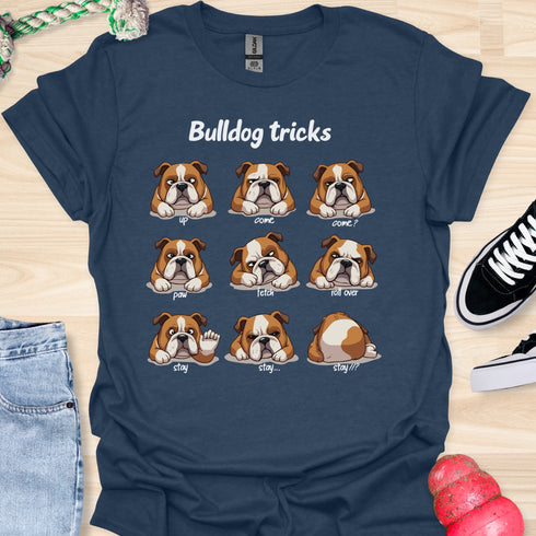 Bulldog tricks - V4 - Cute Funny T-Shirt